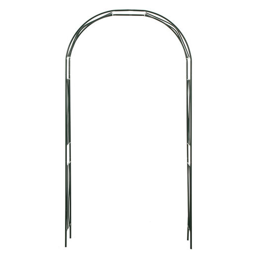 Арка садовая, 240×125×36.5 см, для вьющихся растений, металлическая, зелёная, «Волна»