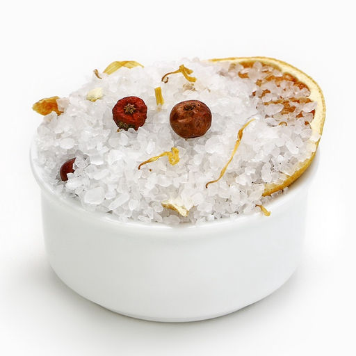 Соль для ванны с цедрой мандарина, 400 г, Чистое счастье