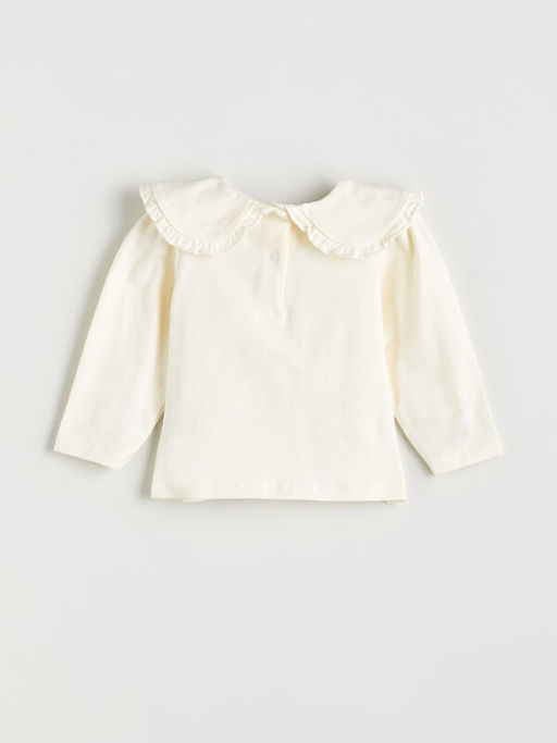 Bebe Yaka K?z Bebek Sweatshirt ve Tayt 2li