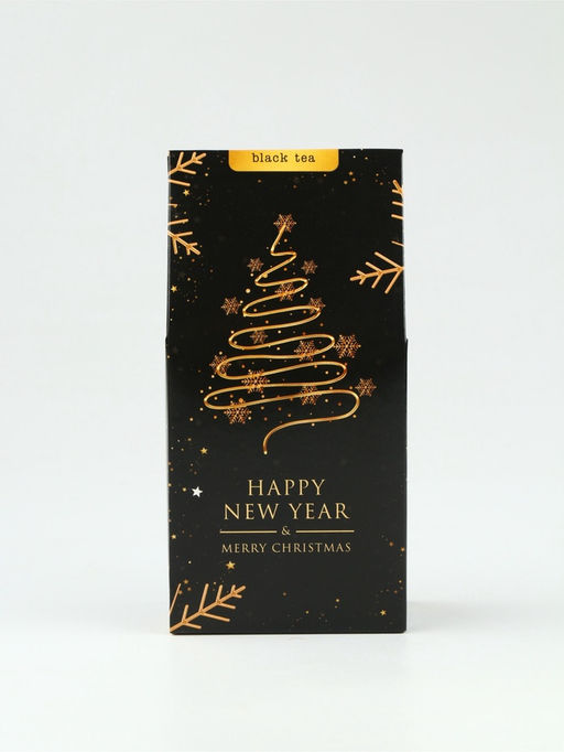 Чай черный новогодний подарочный Золотая ёлка, 50 г - Фабрика счастья фото 2