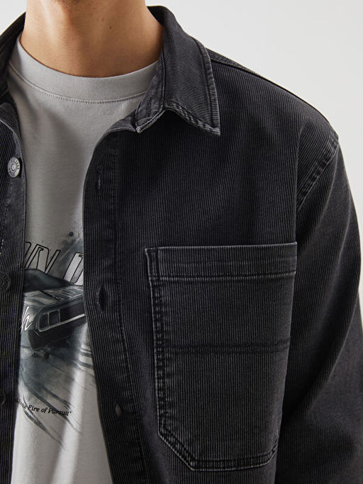 Standart Kal?p Erkek Jean Ceket