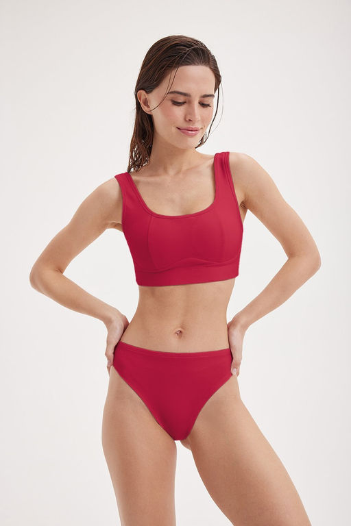 Трусы бразилиана "Брусника" женские