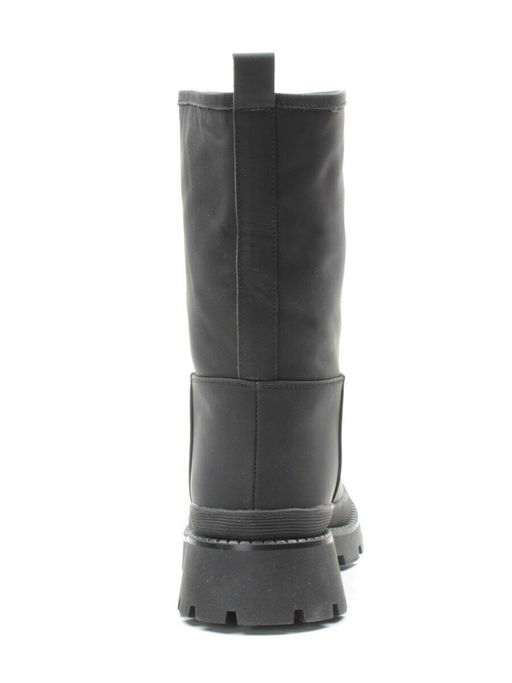 04-C186M BLACK Ботинки зимние женские (натуральная кожа (нубук) натуральный мех) - Фабричный китай фото 11