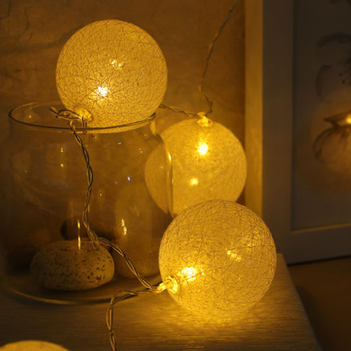 Гирлянда светодиодная 2 м 10 LED 1 режим / GN9 /уп 60/шар 20 см - Галеонтрейд фото 4