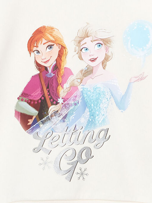 Elsa Bask?l? K?z ?ocuk Sweatshirt - Waikiki фото 3