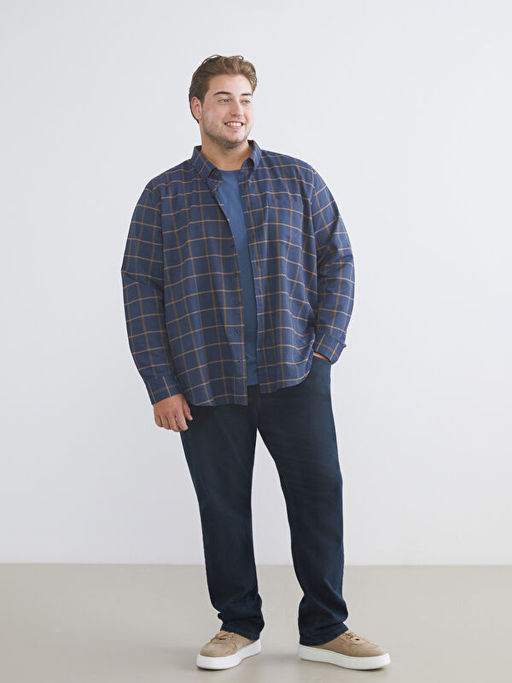 Regular Fit Uzun Kollu Ekose Erkek G?mlek