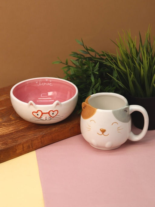 Тарелка керамическая Happy cat, 14х6,6 см