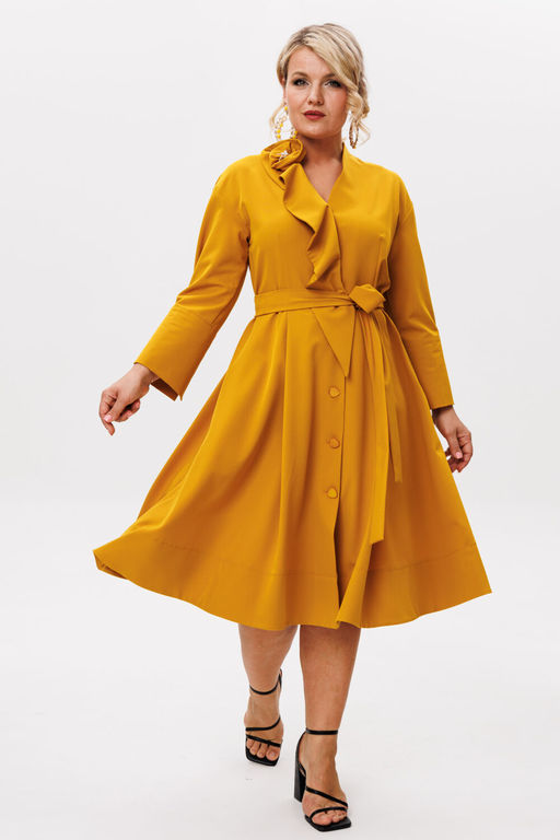 Платье Anastasia 1208.4 горчица