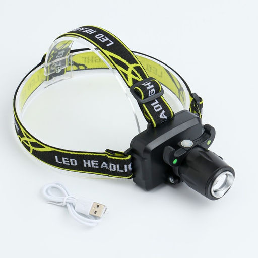 Фонарь налобный аккумуляторный 5 Вт, 1200 мАч, XPE, USB, 3 режима - Simaland фото 3