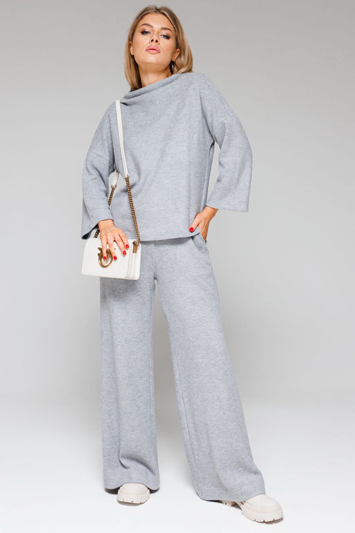 Джемпер AmberA 1004-5 серый  фото 3