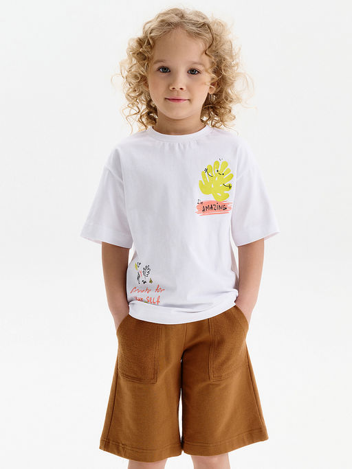 PELICAN, футболка для девочек, Белый  фото 4