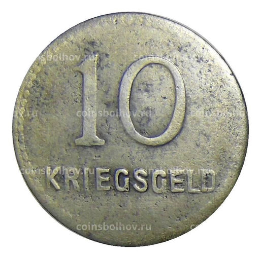 Монета 10 пфеннигов 1918 года Германия  Нотгельд Кайзерслаутерн