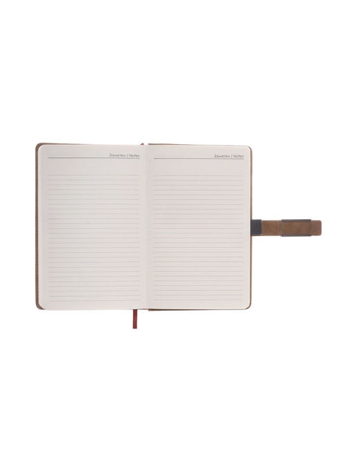 Ежедневник недатированный формат А5, с хлястиком, 112 листов, линия, пвх, коричневый - Simaland фото 10