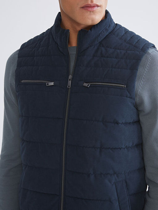 Standart Kal?p Dik Yaka Erkek ?i?me Yelek