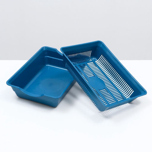 Туалет глубокий с сеткой 36×25×9 см, синий