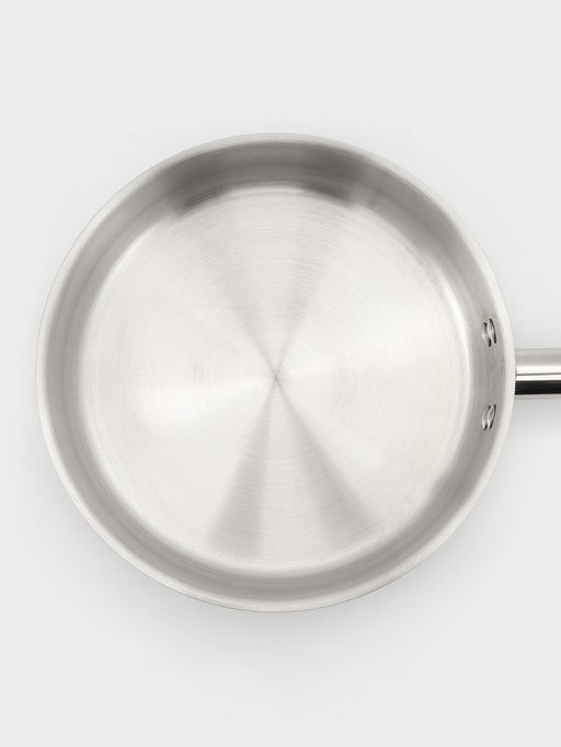 Сковорода - сотейник Hanna Knövell, 2.7 л, d=24 см, h=6.5 см, толщина стенки 0.6 мм, индукция, нержавеющая сталь, серебристая