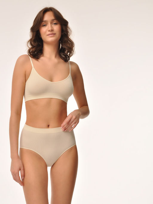 Топ на тонких бретелях в рубчик - My фото 31