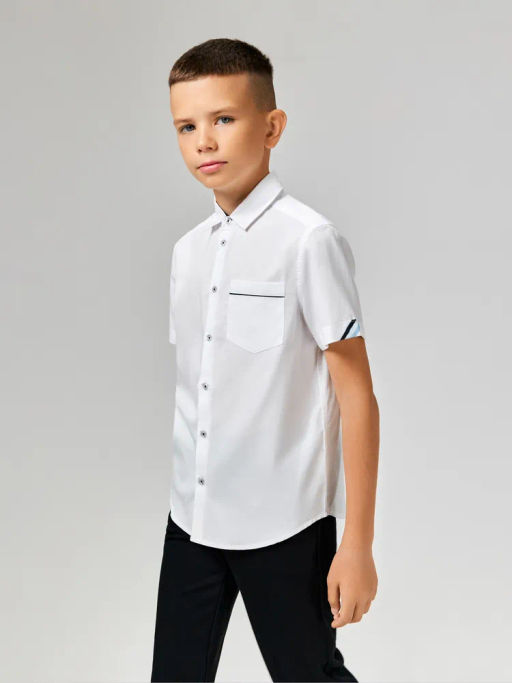 ACOOLA / Сорочка верхняя детская для мальчиков Dragan белый  фото 6