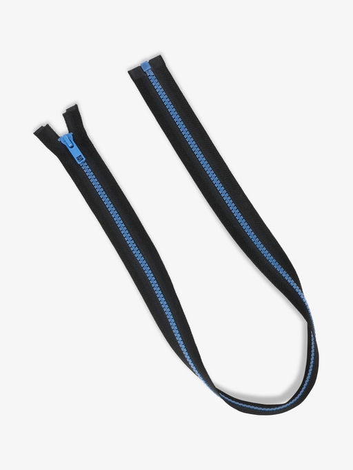 Цена за 10 шт. Молния «Трактор», №5, разъёмная, замок автомат, 70 см, контрастное звено, чёрная