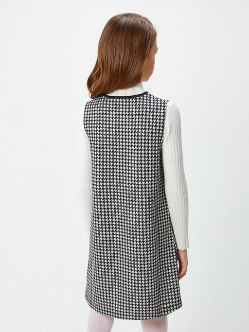 20240200111, Платье детское для девочек Pover черно-белый - Acoola фото 2