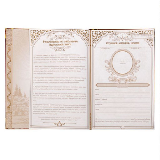 Родословная книга Дерево, 100 страниц, 22 х 31 см.