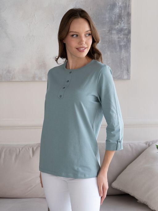 Джемпер хлопок 95%, лайкра 5%,фисташковый - Binita фото 9