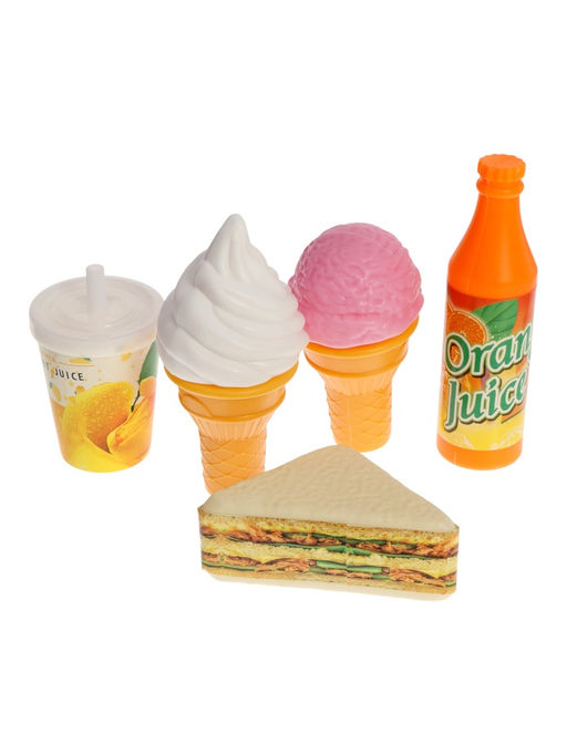 Продуктовая тележка «Супермаркет», 40 предметов, помята упаковка