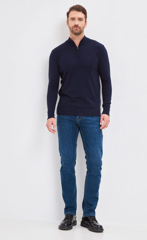 Джемпер F121-01-889 navy - Fine joyce фото 3