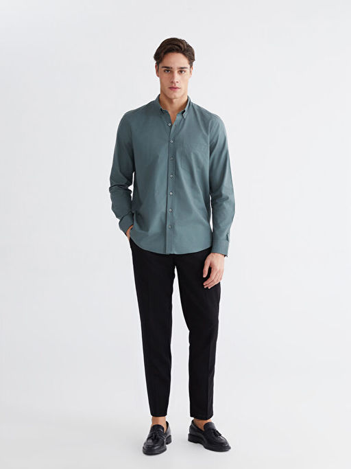 Regular Fit Oxford Erkek G?mlek