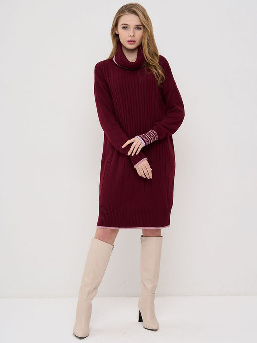 Платье женское 5212-2470. 2525/9752/3609 винная груша/камелия/лиловый