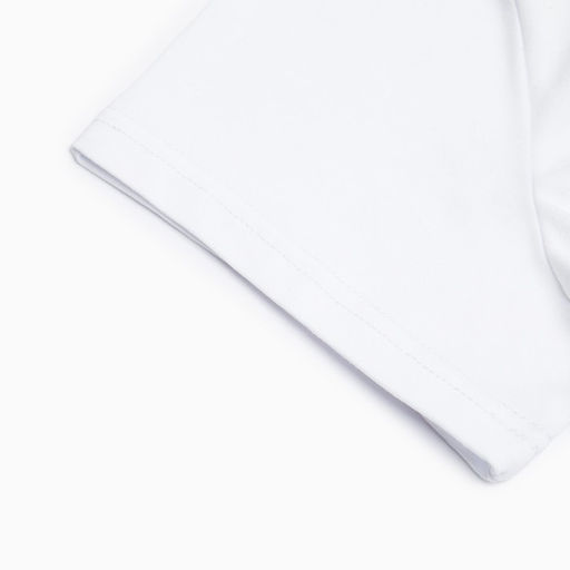 Футболка однотонная женская MINAKU: Basic line, белая, размер 42