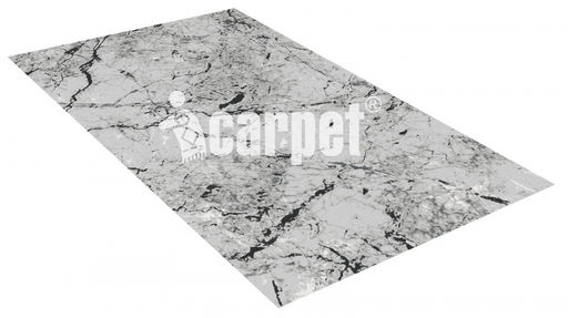 Коврик вырезной icarpet PRINT антискользящий (138) "Мрамор Итальянский" 80х120 серый