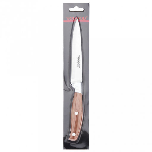 Форест Нож кухонный 115мм из нержавеющей стали, пластмассовая ручка под дерево, в блистере (Китай) - Домашняя Мода фото 3