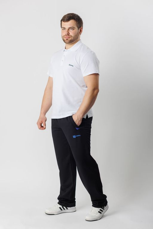 Спортивные брюки Футер 2-х ниточный, 75% хлопок, 20%  полиэстер, 5%  лайкра - Relay фото 2