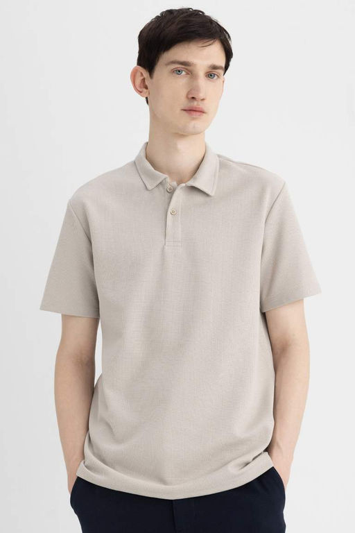New Regular Fit Basic Duz K?sa Kollu Polo Tisort - Defacto фото 14