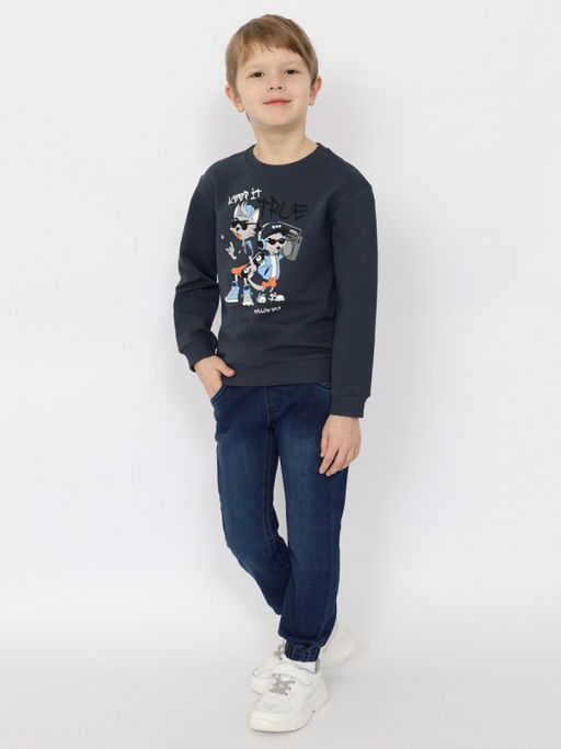 CRB wear/CSKB 63741-48-391 Джемпер для мальчика,темно-серый/Ex.Cherubino  фото 2