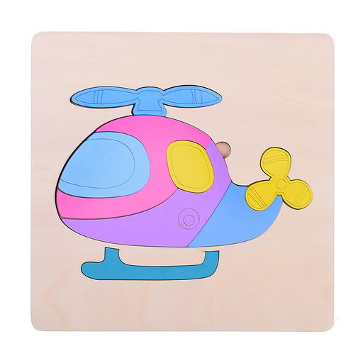 Пазл-вкладыш Вертолет - Щепочка фото 2