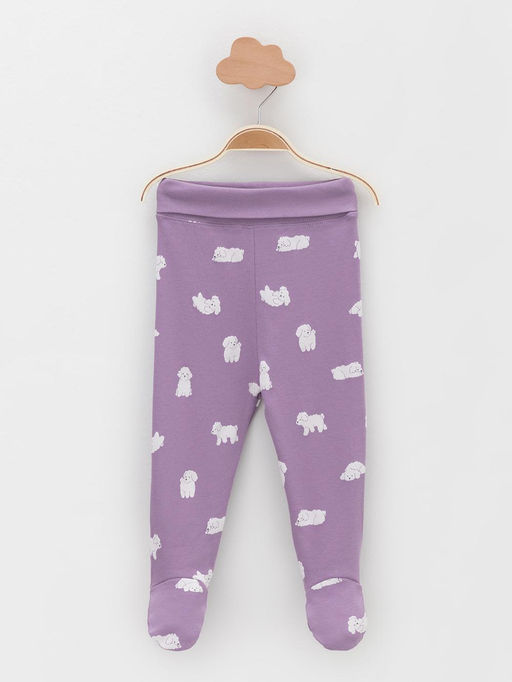 К 400220-2уп/молочный Н085.2,фиолетовый Н052.2 набор ползунки яс