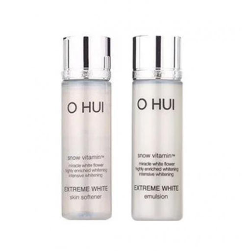 Тонер и эмульсия осветляющие с ниацинамидом O HUI Extreme White Skin Softener & Emulsion, 20ml+20ml