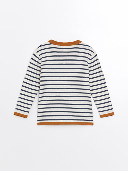 Bisiklet Yaka Uzun Kollu Erkek Bebek Triko Kazak - Waikiki фото 2