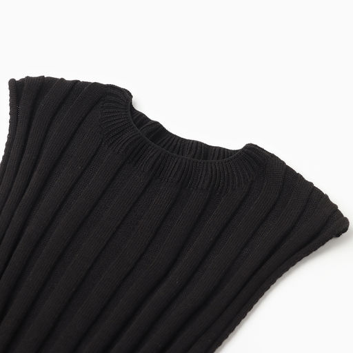 Платье женское миди вязаное MINAKU: Knitwear collection, чёрное, размер 42