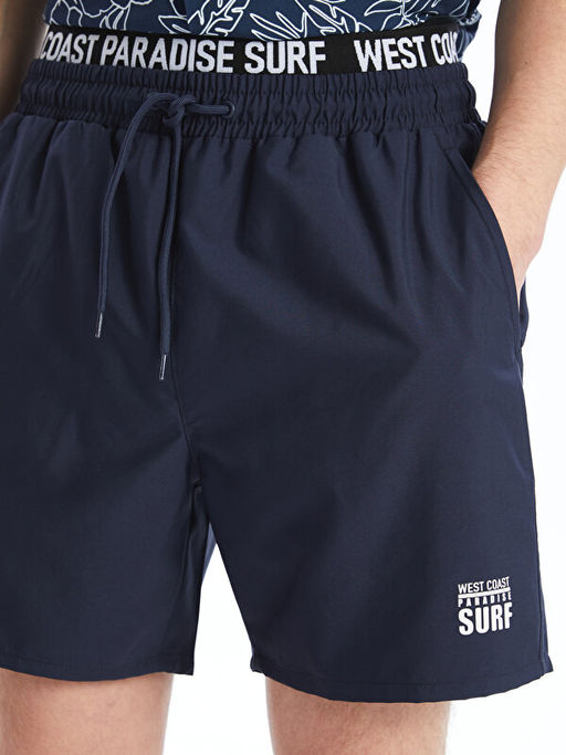 K?sa Boy Bask?l? Erkek Deniz ?ortu