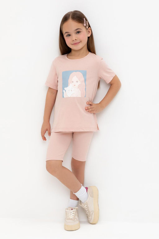 КР 400556-1/дымчатая роза к557 шорты (велосипедки) для дев