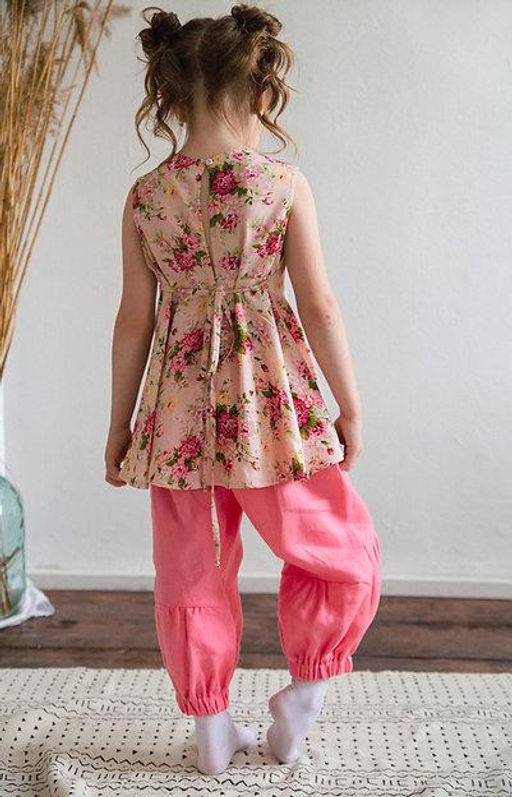 Л 21-20 бриджи и блуза для девочки "ELF" розовый