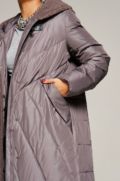 Пальто Beautiful Free 8017 дымчато-лиловый