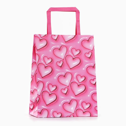 Цена за 2 шт. Пакет подарочный «Сердца», 20 х 11 х 27.5 см