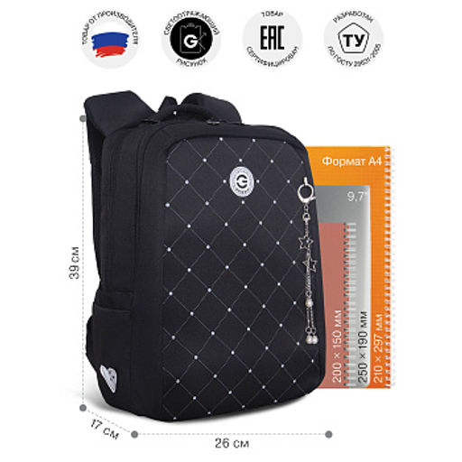 RG-666-3 Рюкзак школьный с обвесом - Grizzly фото 13