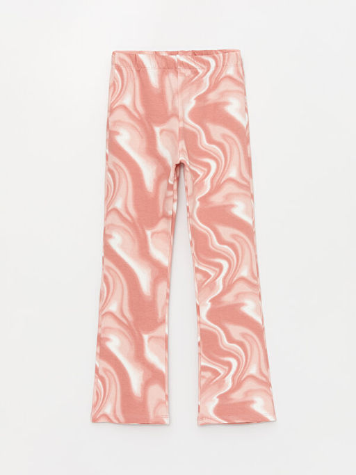 Beli Lastikli Desenli ?spanyol Pa?a K?z ?ocuk Tayt Pantolon