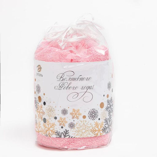 Полотенце подарочное Этель С Новым годом цвет розовый, 50х90см, 100% хлопок, 340 г/м2  фото 5