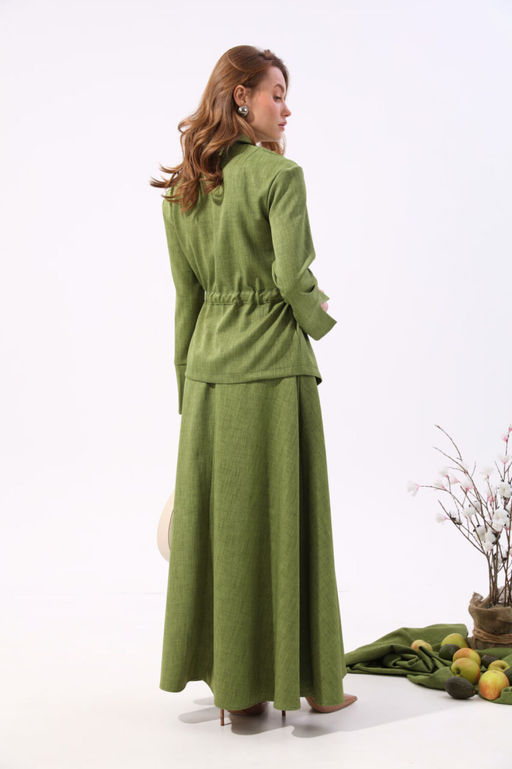 Юбка NIKVA н813-7 зелень  фото 4